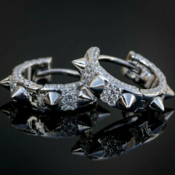 New Sterling silver Punk Earrings - Picture 5 of 5